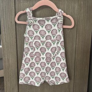 Kate Quinn Purple and Green Floral Romper